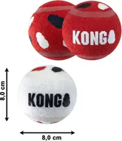 Kong hond sport bal L 2 stuks - afbeelding 2