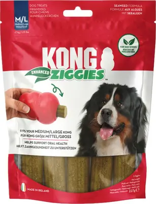 Kong hondensnack ziggies enhanced medium/large 227 gram