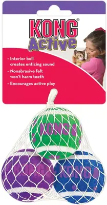 Kong kat Active, tennis balls with bells - afbeelding 7