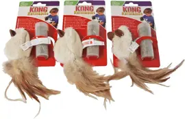 Kong kat Refillables catnip, feather mouse - afbeelding 3