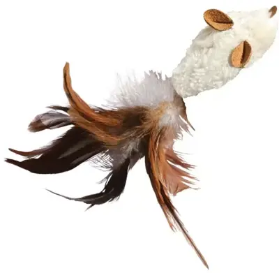 Kong kat Refillables catnip, feather mouse - afbeelding 2