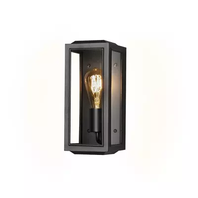 Konstsmide Carpi wandlamp zwart h30cm - afbeelding 1