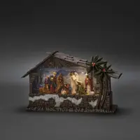 Konstsmide kerststal waterlantaarn op batterijen - afbeelding 2