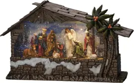 Konstsmide kerststal waterlantaarn op batterijen - afbeelding 1