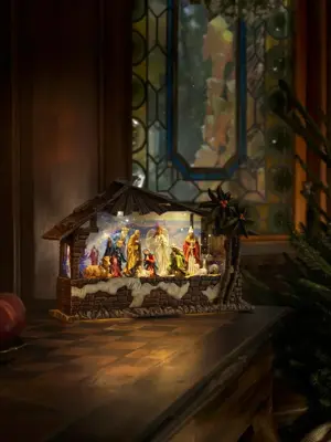 Konstsmide kerststal waterlantaarn op batterijen - afbeelding 4