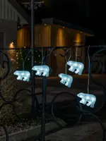 Konstsmide kerstverlichting LED lichtsnoer 5m met 5 acryl ijsberen 8 led per ijsbeer - afbeelding 3