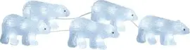 Konstsmide kerstverlichting LED lichtsnoer 5m met 5 acryl ijsberen 8 led per ijsbeer - afbeelding 1