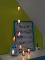 Konstsmide LED decoratie lichtsnoer 8 raketten 1,75 m, warm wit - afbeelding 3