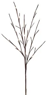 Konstsmide LED decoratietak staal bruin Ø 45 x 100 cm, warm wit - afbeelding 1