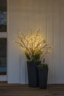 Konstsmide LED decoratietak staal bruin Ø 45 x 100 cm, warm wit - afbeelding 4