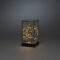 Konstsmide LED glazen lantaarn 80 lampjes 11 x 20 cm, amberkleurig - afbeelding 2