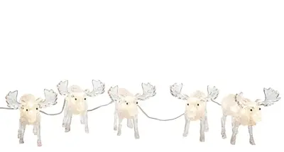 Konstsmide LED kerstfiguren acryl 5 elanden 15,5 x 13cm - afbeelding 1