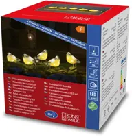 Konstsmide LED kerstfiguren acryl 5 koolmeesjes 16 x 10cm - afbeelding 2