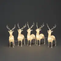 Konstsmide LED kerstfiguren acryl 5 rendieren 17 x 13cm - afbeelding 2