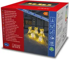 Konstsmide LED kerstfiguren acryl 5 vossen 9,5 x 12cm - afbeelding 2