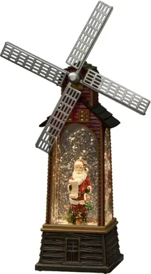 Konstsmide LED lantaarn windmolen rood Ø 10,5 x 36,8cm - afbeelding 1