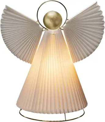 Konstsmide LED papieren engel klein wit 21 x 26cm - afbeelding 1
