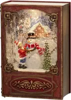 Konstsmide LED sneeuwlantaarn boek sneeuwpop 7 x 19 cm, warm wit - afbeelding 1