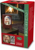 Konstsmide LED sneeuwlantaarn boek sneeuwpop 7 x 19 cm, warm wit - afbeelding 2