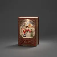 Konstsmide LED sneeuwlantaarn boek sneeuwpop 7 x 19 cm, warm wit - afbeelding 3