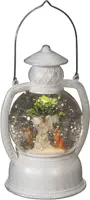 Konstsmide LED sneeuwlantaarn bol met engel Ø 13,5 x 25cm - afbeelding 1