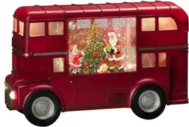 Konstsmide LED sneeuwlantaarn bus boom 29,5 x 18,5cm - afbeelding 1