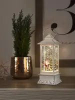 Konstsmide LED sneeuwlantaarn kerstman en hondwit Ø 10,5 x 27,5cm - afbeelding 3