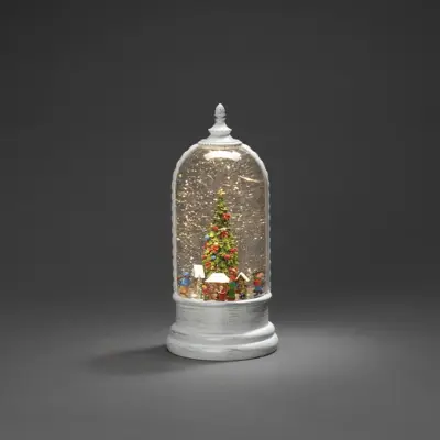 Konstsmide LED sneeuwlantaarn roterend kerstmarkt 12,5 x 27,2cm - afbeelding 2