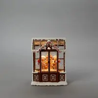 Konstsmide LED sneeuwlantaarn waterspinner met peperkoek bruin Ø 16,5 x 21,5cm kopen?