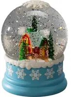 Konstsmide LED sneeuwlantaarn waterspinner noordpool blauw Ø 12,5 x 16,5cm - afbeelding 1