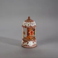 Konstsmide LED sneeuwlantaarn waterspinner peperkoek bruin Ø 11,2 x 22cm kopen?