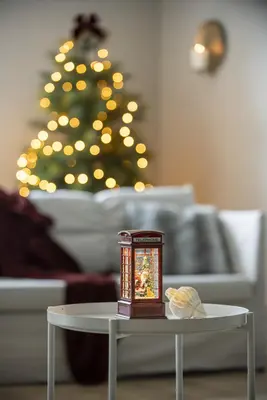 Konstsmide LED sneeuwlantaarn waterspinner telefooncel Ø 9 x 30cm - afbeelding 2