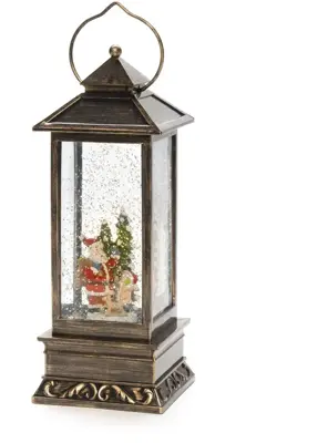 Konstsmide LED winterlantaarn kerstman 10,5 x 31 cm, warm wit - afbeelding 1