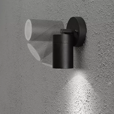 Konstsmide Modena Wandlamp Zwart h10.5cm - afbeelding 1