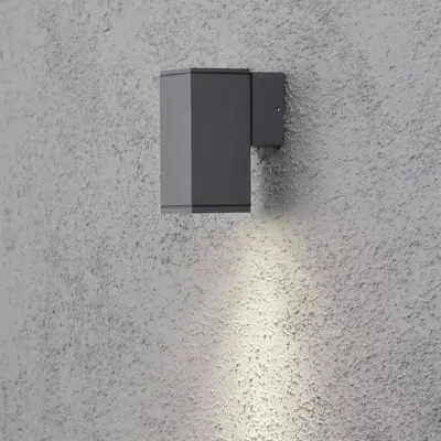 Konstsmide Monza Wandlamp Antraciet h13.5cm - afbeelding 1