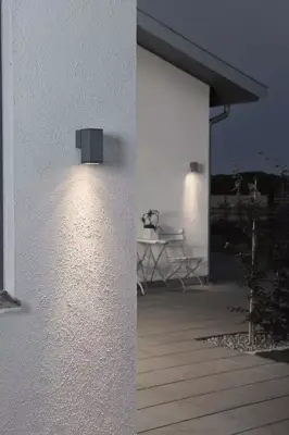 Konstsmide Monza Wandlamp Antraciet h13.5cm - afbeelding 2