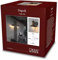 Konstsmide Napoli Muurlamp Roestbruin h30.5cm - afbeelding 4