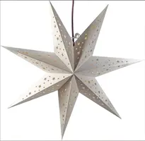 Konstsmide Papieren Kerstster 7-punts Ø 45 cm wit - afbeelding 1