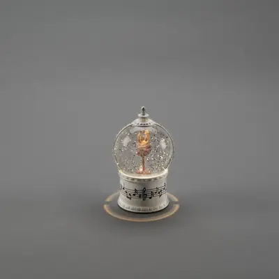 Konstsmide sneeuwlantaarn Ballerina 17x10.8cm LED antiekwit - afbeelding 1