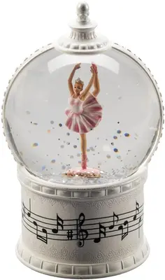 Konstsmide sneeuwlantaarn Ballerina 17x10.8cm LED antiekwit - afbeelding 2