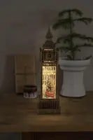 Konstsmide sneeuwlantaarn big ben h38cm brons op batterijen - afbeelding 5