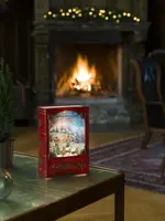 Konstsmide sneeuwlantaarn boek kerstman vliegt op batterijen - afbeelding 3