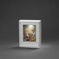 Konstsmide sneeuwlantaarn fotolijst kerstman – LED fotoframe 22 cm - afbeelding 3