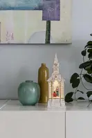 Konstsmide sneeuwlantaarn kerk – 33 cm, Let it Snow! - afbeelding 2