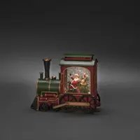 Konstsmide sneeuwlantaarn locomotief kerstman – Let it Snow! - afbeelding 2
