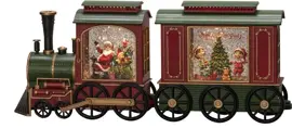 Konstsmide sneeuwlantaarn locomotief kerstman op batterijen - afbeelding 3