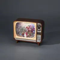 Konstsmide sneeuwlantaarn tv met muziek - afbeelding 1