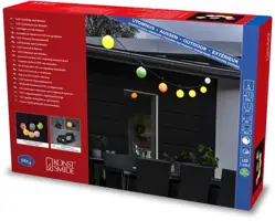 Konstsmide Snoer 10 LED globe verlichting 5 meter pastel wit - afbeelding 3