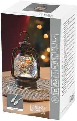 Konstsmide Waterspinner Roodborstjes LED d10.5h16.5cm brons - afbeelding 2