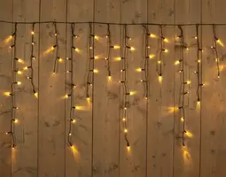 Koppelbare Kerstverlichting LED Connect de luxe ijspegel 200 lampjes, 30 strengen warm wit 400x100 cm - afbeelding 1